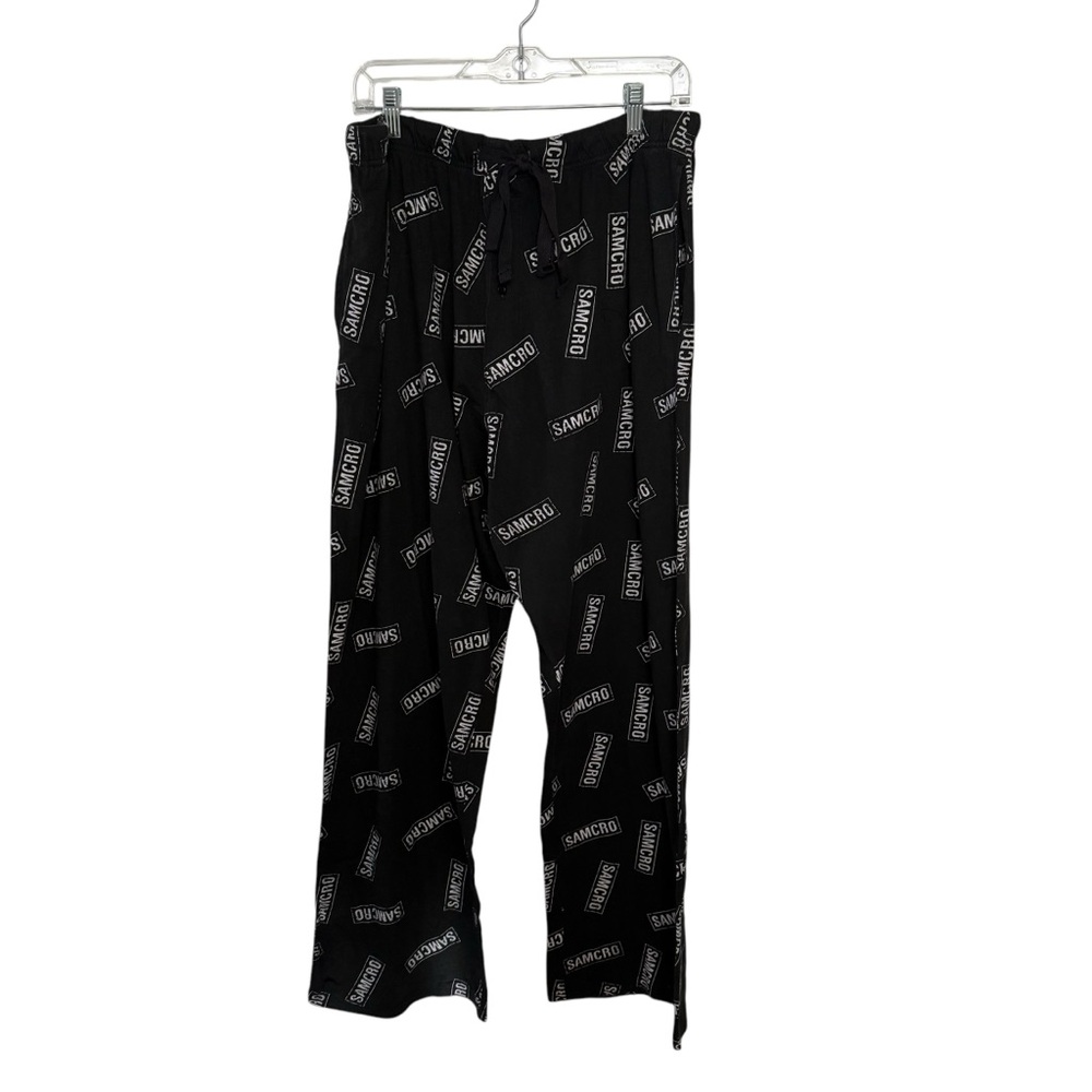 Sons Of Anarchy Men’s Pajama Pants PJs Size XL Black and White AOP SAMCRO
